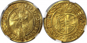 RDR – Habsburg – Österreich, RÖMISCH-DEUTSCHES REICH. Ferdinand I. Dukat 1563, Klagenfurt. Gold. Fb. 42. NGC AU-58