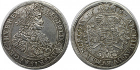 RDR – Habsburg – Österreich, RÖMISCH-DEUTSCHES REICH. Leopold I. (1657-1705). 1/2 Reichstaler 1699 KB, Kremnitz. Silber. 14,09 g. Herinek 849. Vorzügl...