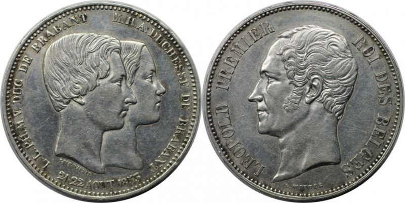 Europäische Münzen und Medaillen, Belgien / Belgium. Leopold I. (1831-1865) 5 Fr...
