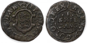 Europäische Münzen und Medaillen, Dänemark / Denmark. DÄNEMARK KÖNIGREICH. Frederik III. (1648-1670). Skilling 1649, Kopenhagen. Münzmeister Heinrich ...