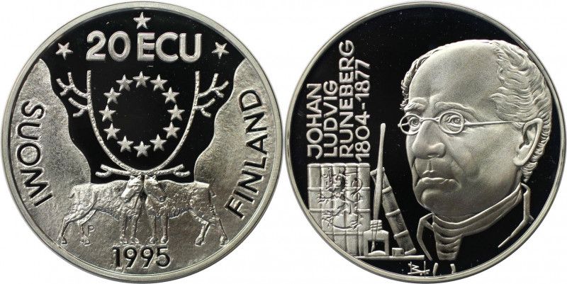 Europäische Münzen und Medaillen, Finnland / Finland. Johan Ludvig Runeberg. 20 ...