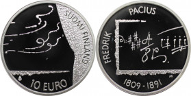 Europäische Münzen und Medaillen, Finnland / Finland. Frederik Pacius. 10 Euro 2009, Silber. Polierte Platte