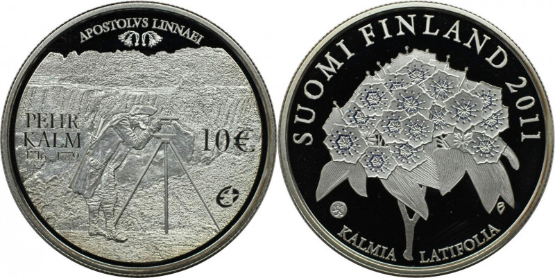 Europäische Münzen und Medaillen, Finnland / Finland. Pehr Kalm mit Eurostern. 1...
