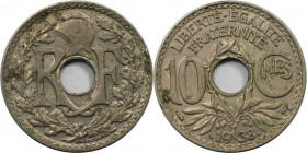 Europäische Münzen und Medaillen, Frankreich / France. 10 Centimes 1938. Nickel-Bronze. KM 889.1. Sehr schön-vorzüglich