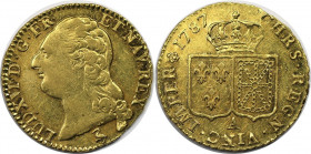 Europäische Münzen und Medaillen, Frankreich / France. Louis XVI. (1774-1793). Louis d´or 1787 A, Paris. Gold. 7,59 g. Fb. 83.1, Gadoury 361, KM 475. ...