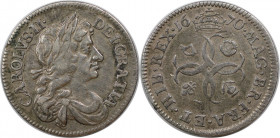 Europäische Münzen und Medaillen, Großbritannien / Vereinigtes Königreich / UK / United Kingdom. Charles II. (1660-1685). 4 Pence 1670, Silber. KM 434...