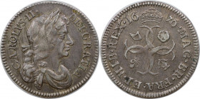 Europäische Münzen und Medaillen, Großbritannien / Vereinigtes Königreich / UK / United Kingdom. Charles II. (1660-1685). 4 Pence 1676, Silber. KM 434...