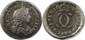 Europäische Münzen und Medaillen, Großbritannien / Vereinigtes Königreich / UK / United Kingdom. Charles II. (1660-1685). 2 Pence 1679, Silber. KM 429...