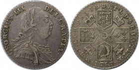 Europäische Münzen und Medaillen, Großbritannien / Vereinigtes Königreich / UK / United Kingdom. George III. (1760-1820). 1 Shilling 1787, Silber. KM ...