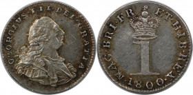 Europäische Münzen und Medaillen, Großbritannien / Vereinigtes Königreich / UK / United Kingdom. George III. (1760-1820). 1 Penny 1800, Silber. KM 614...