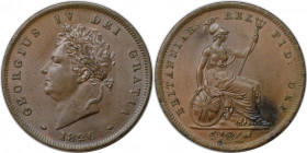 Europäische Münzen und Medaillen, Großbritannien / Vereinigtes Königreich / UK / United Kingdom. George IV. (1820-1830). 1 Penny 1826, Kupfer. KM 693,...