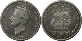 Europäische Münzen und Medaillen, Großbritannien / Vereinigtes Königreich / UK / United Kingdom. George IV. (1820-1830). 1 Shilling 1826, Silber. KM 6...