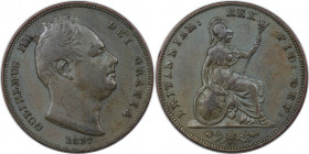 Europäische Münzen und Medaillen, Großbritannien / Vereinigtes Königreich / UK / United Kingdom. William IV. (1830-1837). Farthing 1837, Kupfer. KM 70...