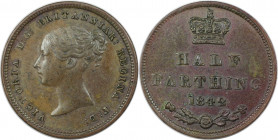 Europäische Münzen und Medaillen, Großbritannien / Vereinigtes Königreich / UK / United Kingdom. Victoria. (1837-1901). Half Farthing 1842, Kupfer. KM...