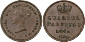 Europäische Münzen und Medaillen, Großbritannien / Vereinigtes Königreich / UK / United Kingdom. Victoria (1837-1901). 1/4 Farthing 1852, Kupfer. KM 7...