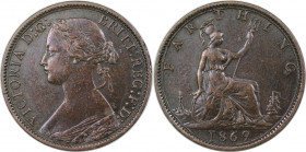 Europäische Münzen und Medaillen, Großbritannien / Vereinigtes Königreich / UK / United Kingdom. Victoria (1837-1901). Farthing 1869, Bronze. KM 747.2...