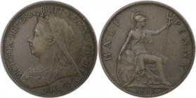 Europäische Münzen und Medaillen, Großbritannien / Vereinigtes Königreich / UK / United Kingdom. Victoria (1837-1901). 1/2 Penny 1895, Bronze. KM 789....