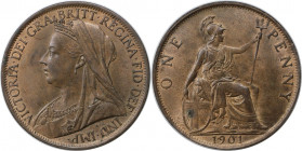 Europäische Münzen und Medaillen, Großbritannien / Vereinigtes Königreich / UK / United Kingdom. Victoria (1837-1901). 1 Penny 1901, Bronze. KM 790, S...