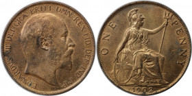 Europäische Münzen und Medaillen, Großbritannien / Vereinigtes Königreich / UK / United Kingdom. Edward VII. (1901-1910). 1 Penny 1902, Bronze. KM 794...