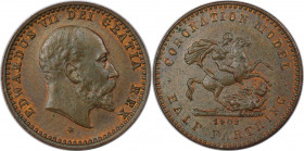 Europäische Münzen und Medaillen, Großbritannien / Vereinigtes Königreich / UK / United Kingdom. Edward VII. (1901-1910). 1/2 Farthing 1902, auf seine...