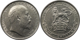 Europäische Münzen und Medaillen, Großbritannien / Vereinigtes Königreich / UK / United Kingdom. Edward VII. (1901-1910). 1 Shilling 1903. Silber. 0.1...