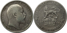 Europäische Münzen und Medaillen, Großbritannien / Vereinigtes Königreich / UK / United Kingdom. Edward VII. (1901-1910). 1 Shilling 1904, Silber. KM ...