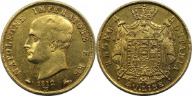 Europäische Münzen und Medaillen, Italien / Italy. Italien-Königreich (unter Napoleon). Mailand. Napoleon I. (1805-1814). 40 Lire 1812 M. Gold. 12,87 ...