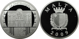Europäische Münzen und Medaillen, Malta. La Castellania in Valletta. 10 Euro 2009, Silber. Polierte Platte