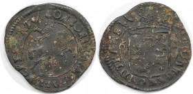 Europäische Münzen und Medaillen, Niederlande / Netherlands. Overijssel. "Rijderschelling". 6 Stuivers ND (1680-1696). 4.45 g. Schön