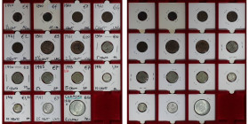 Europäische Münzen und Medaillen, Niederlande / Netherlands, Lots und Sammlungen. 2х1/2 Cent 1940, 1х1 Cent 1940, 2х1 Cent 1941, 2х2 1/2 Cents 1941, 2...