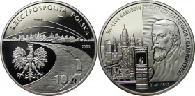 Europäische Münzen und Medaillen, Polen / Poland. Gedenkmünze. 150 Jahre Petroleum / Gasindustrie. 10 Zlotych 2003, Silber. 0.42 OZ. KM Y#469. Poliert...