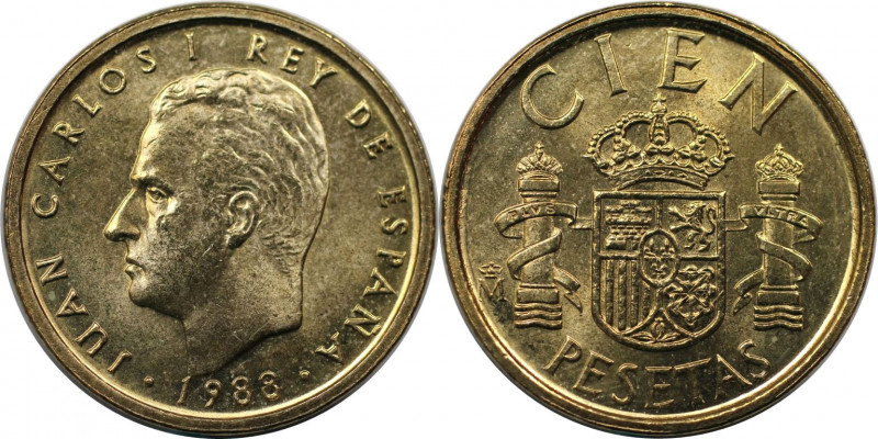 Europäische Münzen und Medaillen, Spanien / Spain. Juan Carlos I. 100 Pesetas 19...