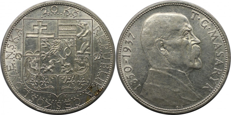 Europäische Münzen und Medaillen, Tschechoslowakei / Czechoslovakia. 20 Kronen 1...