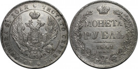 Russische Münzen und Medaillen, Nikolaus I. (1826-1855). Rubel 1841 SPB NG. Silber. Bitkin 192. Vorzüglich