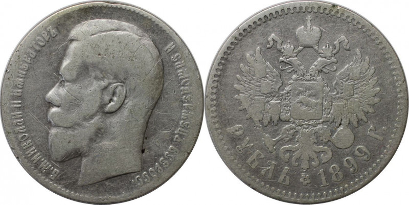 Russische Münzen und Medaillen, Nikolaus II (1894-1918), 1 Rubel 1899. Silber. B...