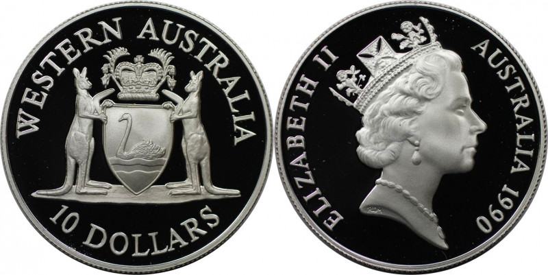 Weltmünzen und Medaillen, Australien / Australia. "Western Australia". 10 Dollar...