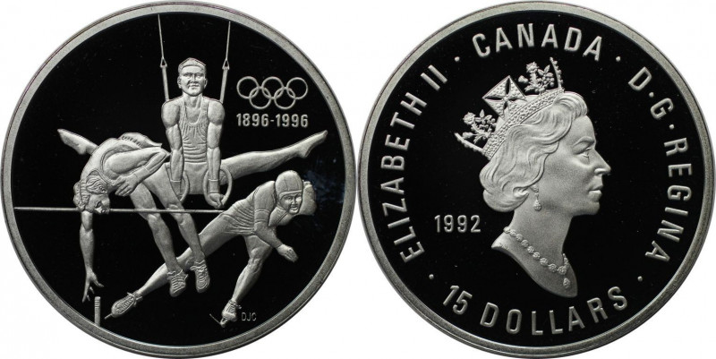 Weltmünzen und Medaillen, Kanada / Canada. 100 Jahre Olympische Spiele - Drei Tu...