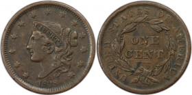 Weltmünzen und Medaillen, Vereinigte Staaten / USA / United States. Coronet Cent 1838, Kupfer. KM 45. Sehr schön-vorzüglich