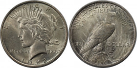 Weltmünzen und Medaillen, Vereinigte Staaten / USA / United States. Peace Dollar 1922, Silber. Stempelglanz