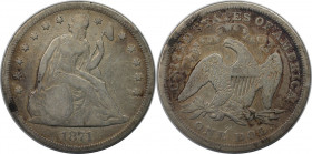 Weltmünzen und Medaillen, Vereinigte Staaten / USA / United States. 1 Dollar 1871, Silber. Schön