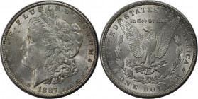 Weltmünzen und Medaillen, Vereinigte Staaten / USA / United States. Morgan Dollar. 1 Dollar 1887, Silber. Stempelglanz