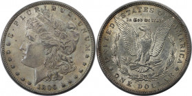 Weltmünzen und Medaillen, Vereinigte Staaten / USA / United States. Morgan Dollar 1896, Silber. Vorzüglich-stempelglanz
