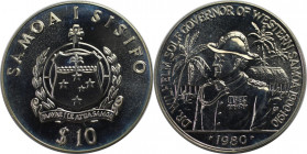 Weltmünzen und Medaillen, Western Samoa. Dr. Wilhelm Solf. 10 Tala 1980. 31,33 g. 0.500 Silber. 0.5 OZ. KM 41. Stempelglanz