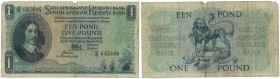 Banknoten, Südafrika / South Africa. 1 Pound 1948. Pick 93a. III-IV