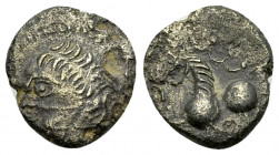 Rauraci AR Quinarius, Ninno/horse type 

Celtic Gaul. Rauraci. AR Quinarius (12 mm, 1.43 g), c. 50-30 BC. Ninno type.
Obv. [NINNO] Draped bust of a...