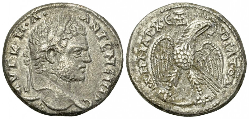 Caracalla BI Tetradrachm, Antioch 

Caracalla (198-217 AD). BI Tetradrachm (25...