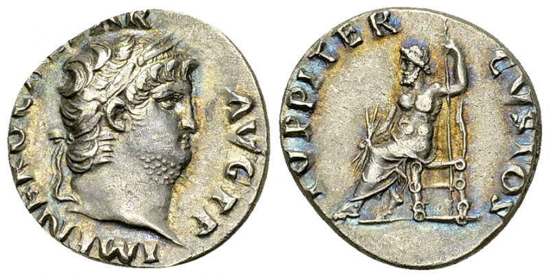 Nero AR Denarius, Jupiter reverse 

Nero (54-68 AD). AR Denarius (17 mm, 3.31 ...