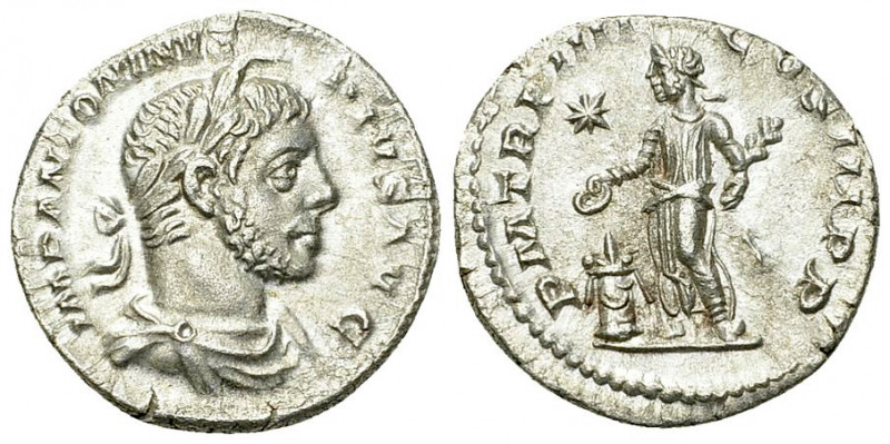 Elagabalus AR Denarius, Emperor reverse 

Elagabalus (218-222 AD). AR Denarius...