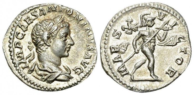 Elagabalus AR Denarius, Mars reverse 

Elagabalus (218-222 AD). AR Denarius (1...