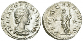 Iulia Soaemias AR Denarius, Venus reverse 

Elagabalus (218-222 AD) for Iulia Soaemias Augusta. AR Denarius (19 mm, 2.92 g), Rome, 220-222.
Obv. IV...